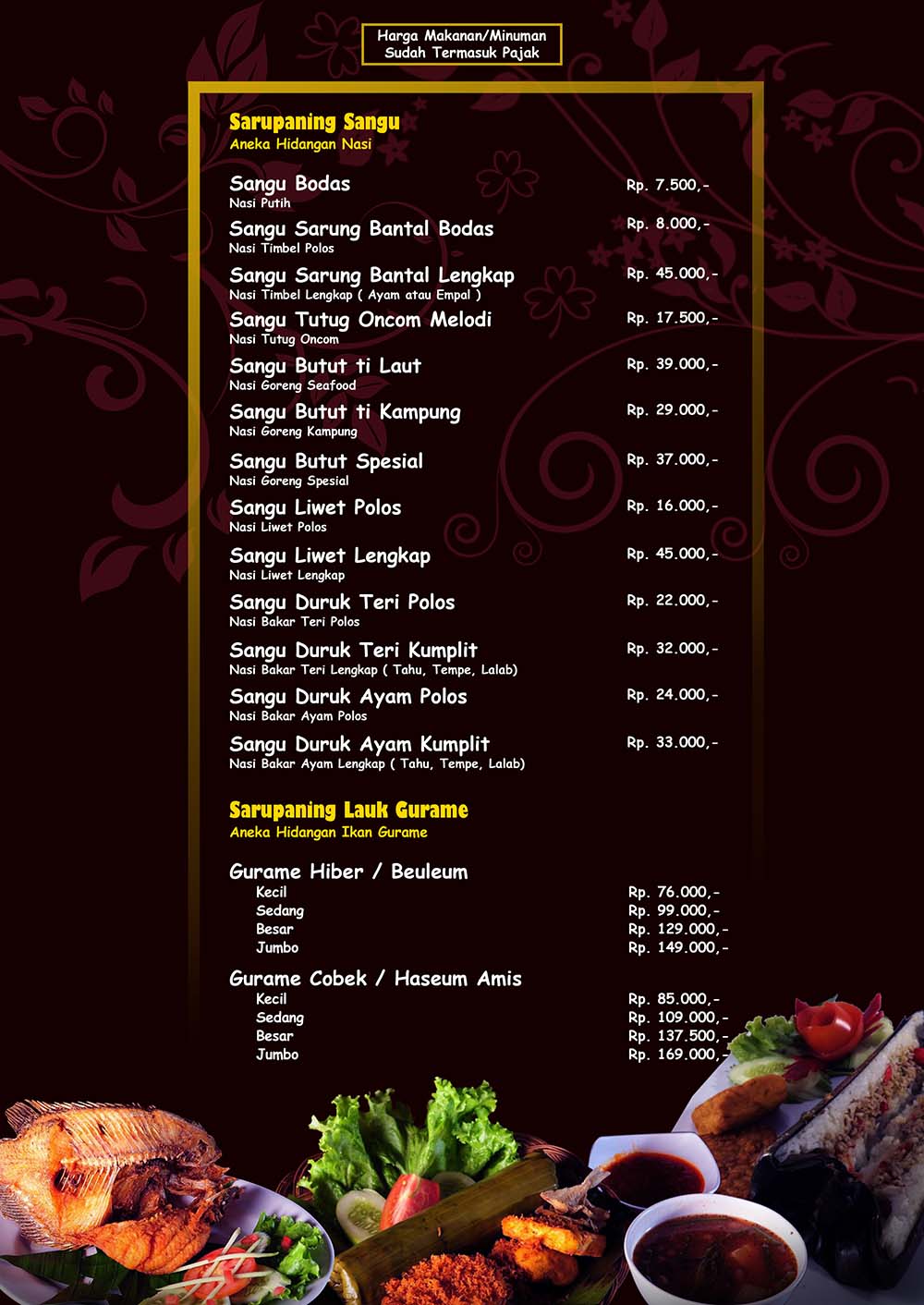 Detail Contoh Ala Carte Menu Nomer 9