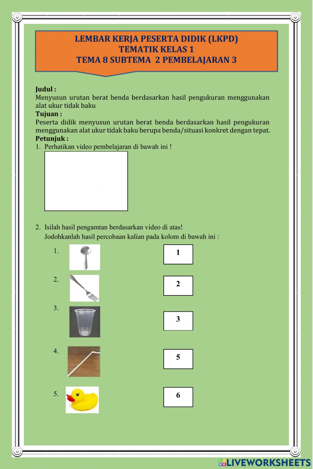 Detail Contoh Alat Ukur Baku Nomer 45