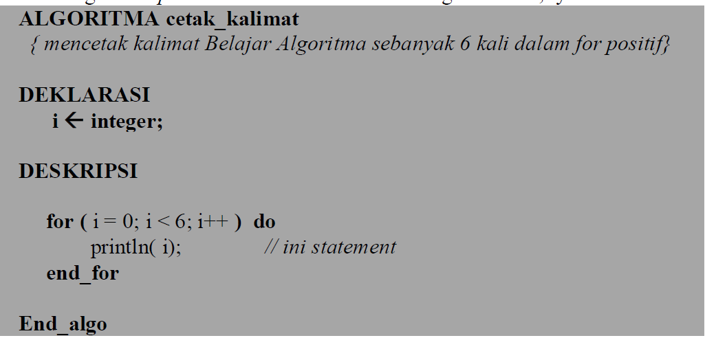 Detail Contoh Algoritma Pengulangan Nomer 54