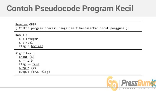 Detail Contoh Algoritma Pseudocode Nomer 3