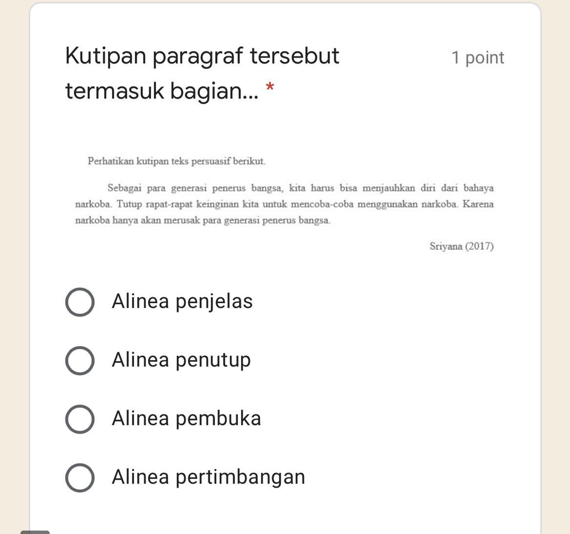 Detail Contoh Alinea Pembuka Nomer 14