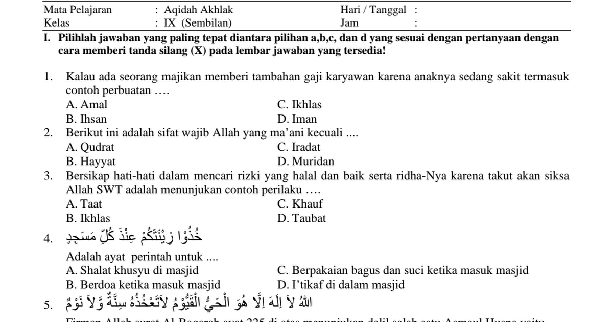 Detail Contoh Amal Baik Nomer 44