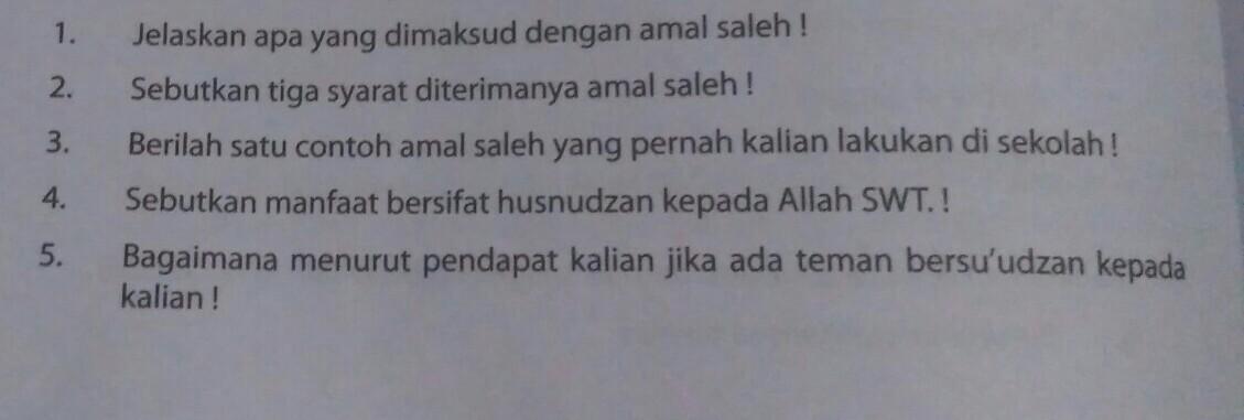 Detail Contoh Amal Saleh Nomer 31