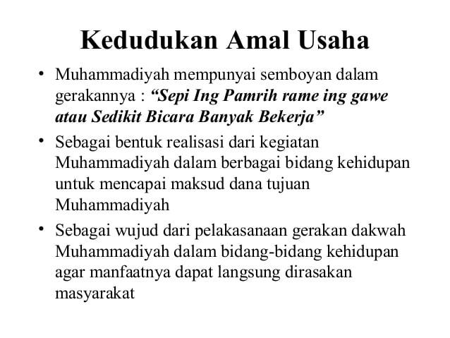 Detail Contoh Amal Usaha Muhammadiyah Nomer 12