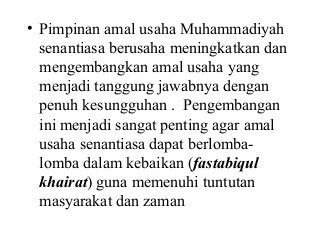 Detail Contoh Amal Usaha Muhammadiyah Nomer 45