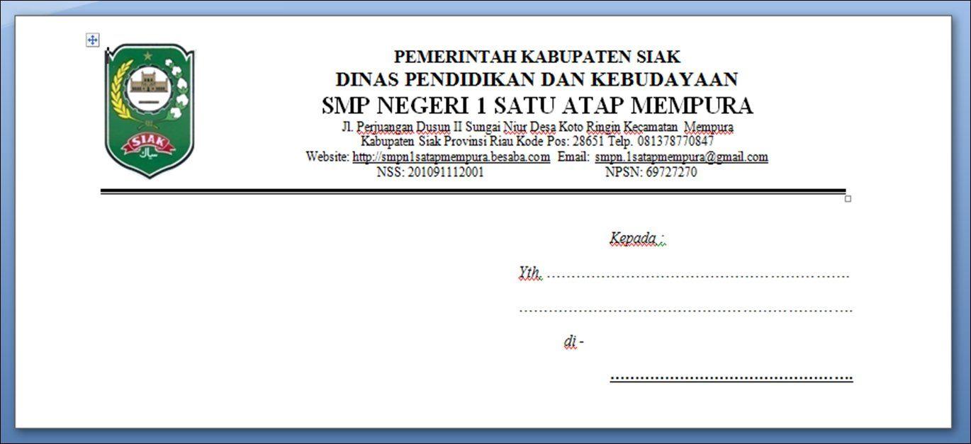 Detail Contoh Amplop Surat Perusahaan Nomer 50