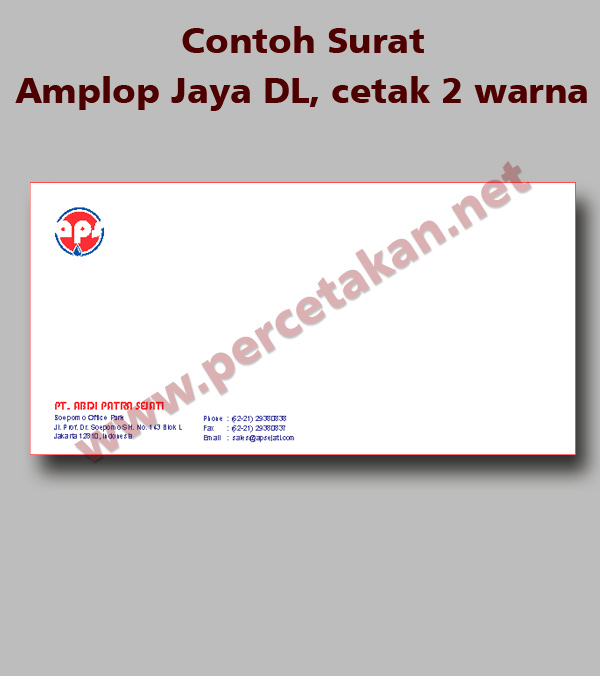 Detail Contoh Amplop Surat Perusahaan Nomer 51