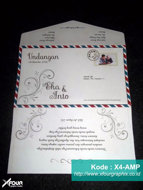 Detail Contoh Amplop Undangan Nikah Nomer 12