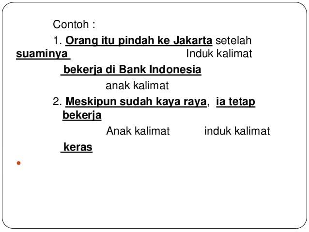 Detail Contoh Anak Kalimat Nomer 12