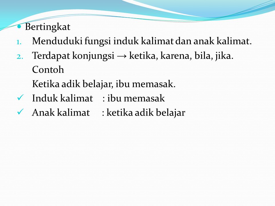 Detail Contoh Anak Kalimat Nomer 9