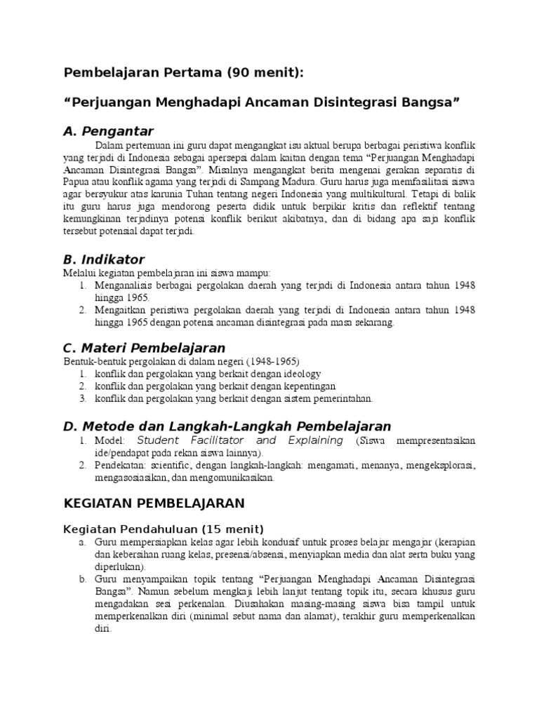 Detail Contoh Ancaman Disintegrasi Bangsa Nomer 55