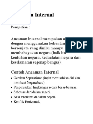 Detail Contoh Ancaman Internal Nomer 4