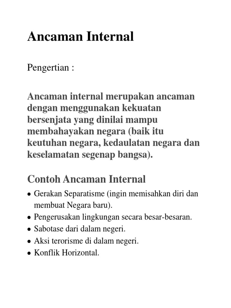 Detail Contoh Ancaman Negara Nomer 37