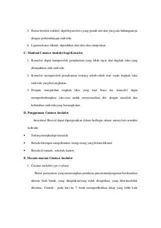 Detail Contoh Anecdotal Record Nomer 44