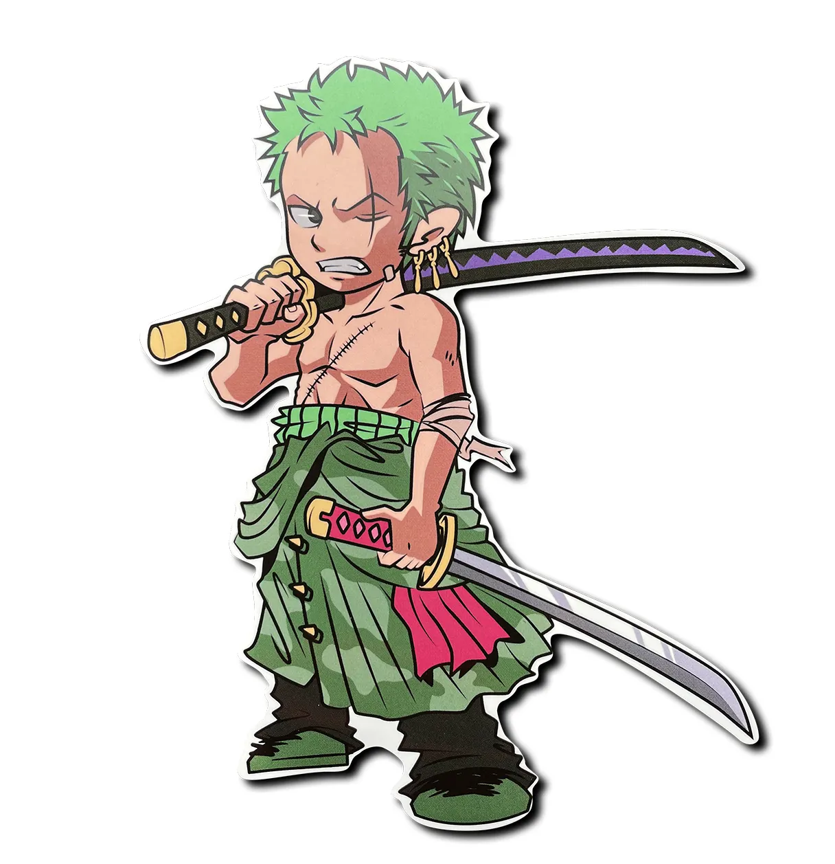 Detail One Piece Stickers Nomer 17