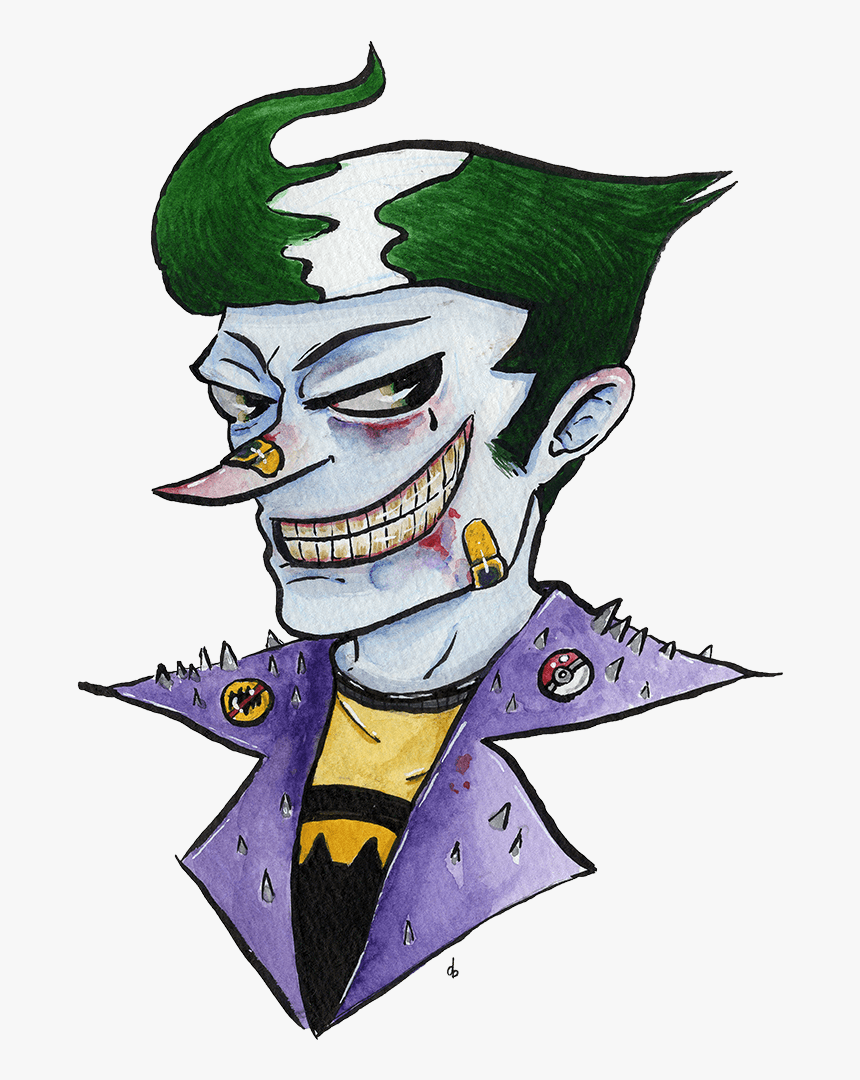 Detail Sad Joker Painting Nomer 6