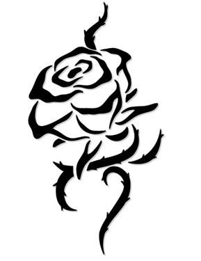 Blackwork Tattoo Flower - KibrisPDR