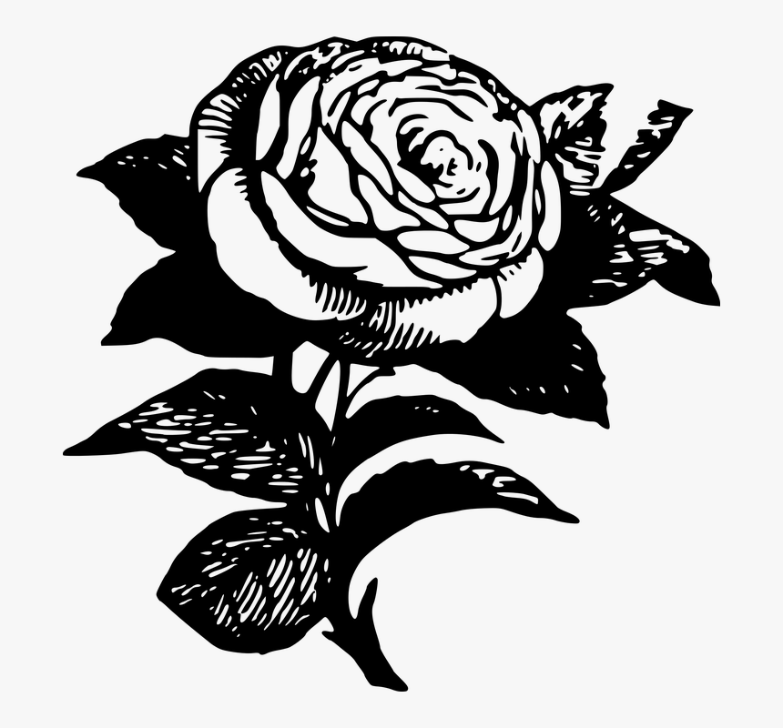 Detail Blackwork Tattoo Flower Nomer 8