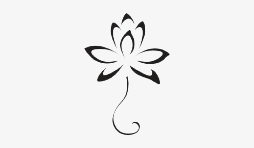 Detail Blackwork Tattoo Flower Nomer 9