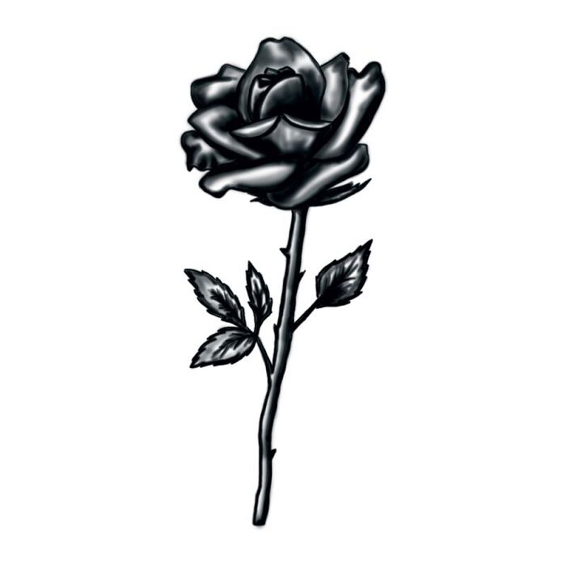 Detail Blackwork Tattoo Flower Nomer 10