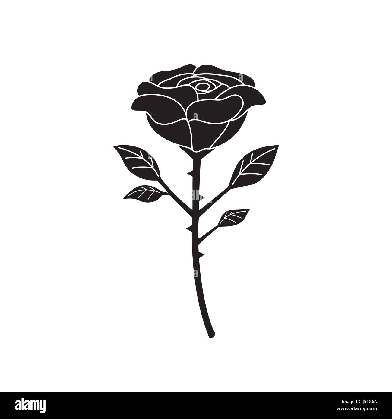 Detail Blackwork Tattoo Flower Nomer 13
