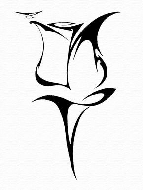 Detail Blackwork Tattoo Flower Nomer 15