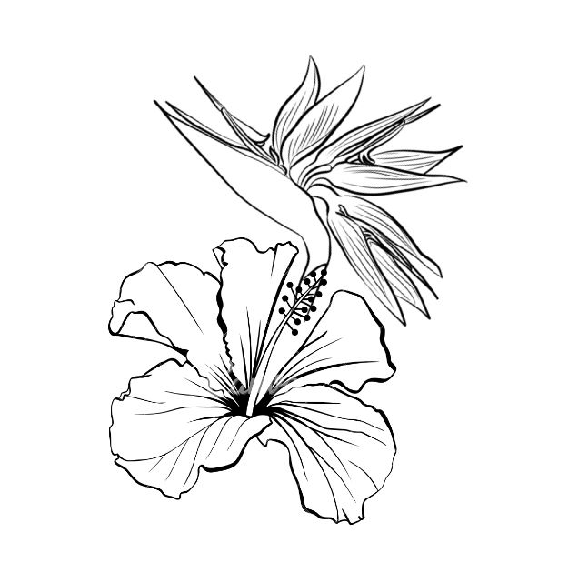 Detail Blackwork Tattoo Flower Nomer 18