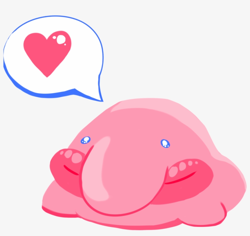 Cute Blobfish Cartoon - KibrisPDR