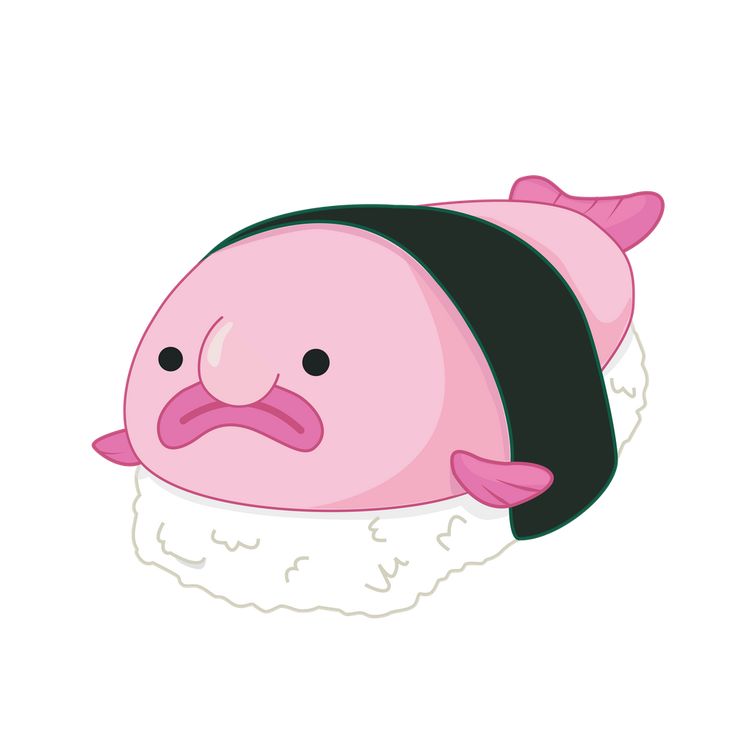 Download Cute Blobfish Cartoon Nomer 21