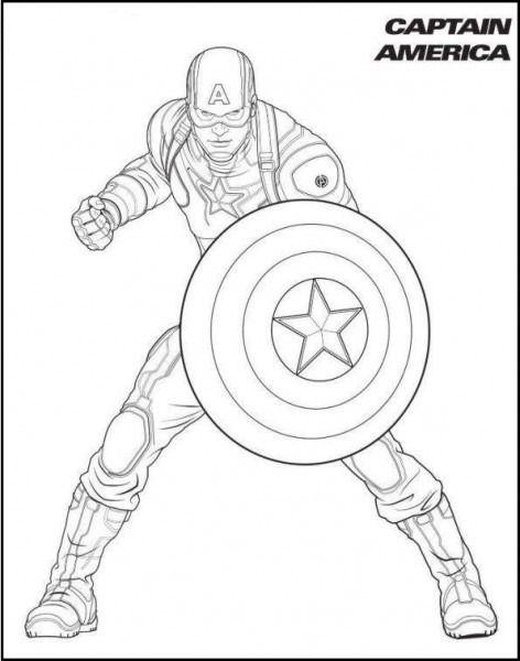 Detail Gambar Captain America Untuk Mewarnai Nomer 2