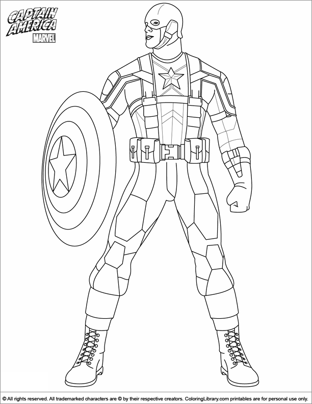 Detail Gambar Captain America Untuk Mewarnai Nomer 23