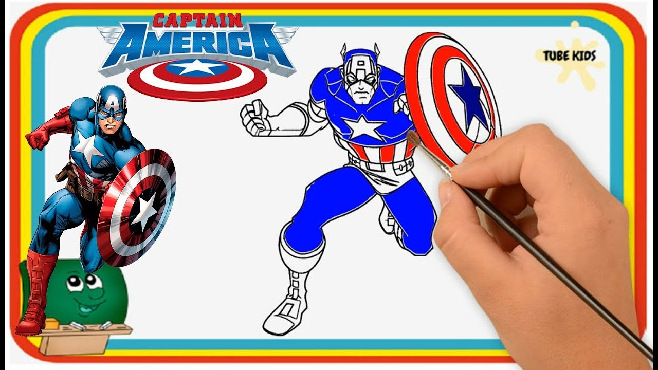 Detail Gambar Captain America Untuk Mewarnai Nomer 53