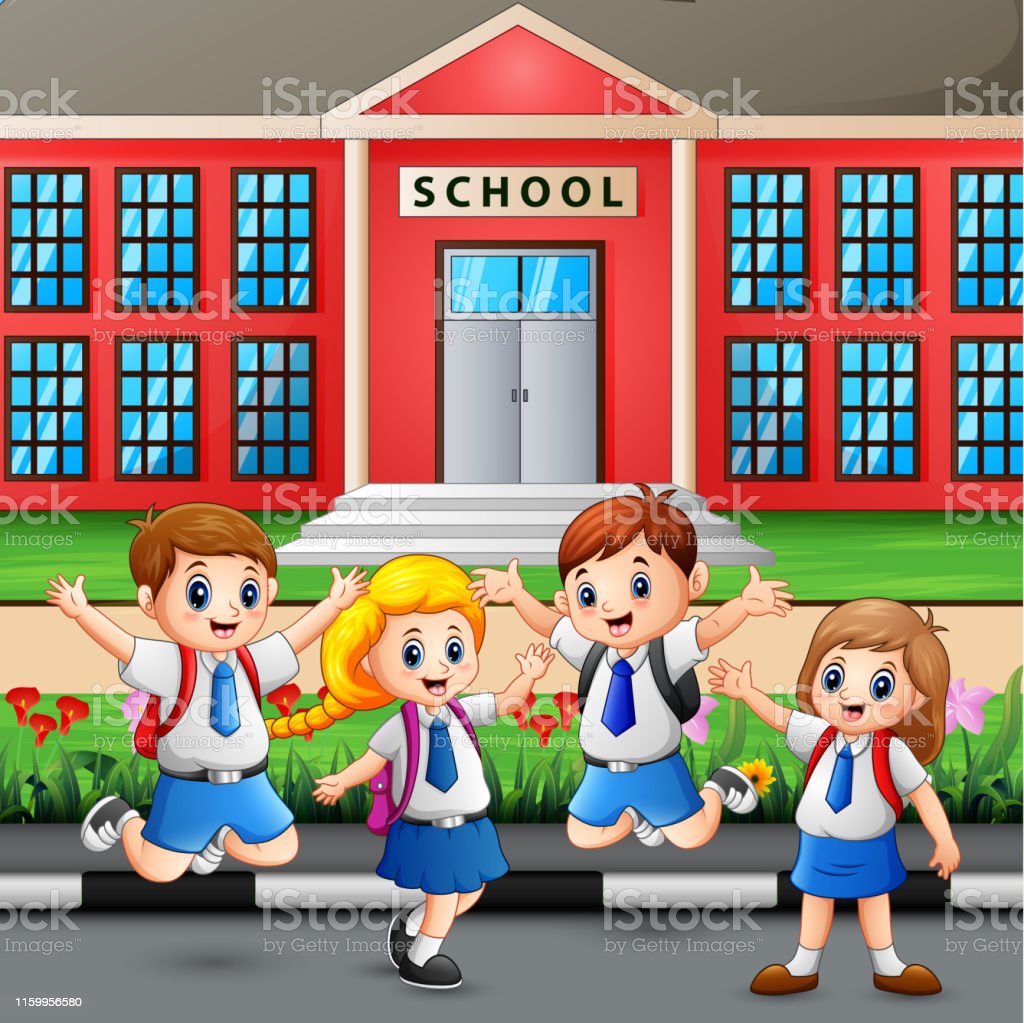 Detail Gambar Cartoon Animasi Tentang Siswa Pergi Ke Sekolah Nomer 2