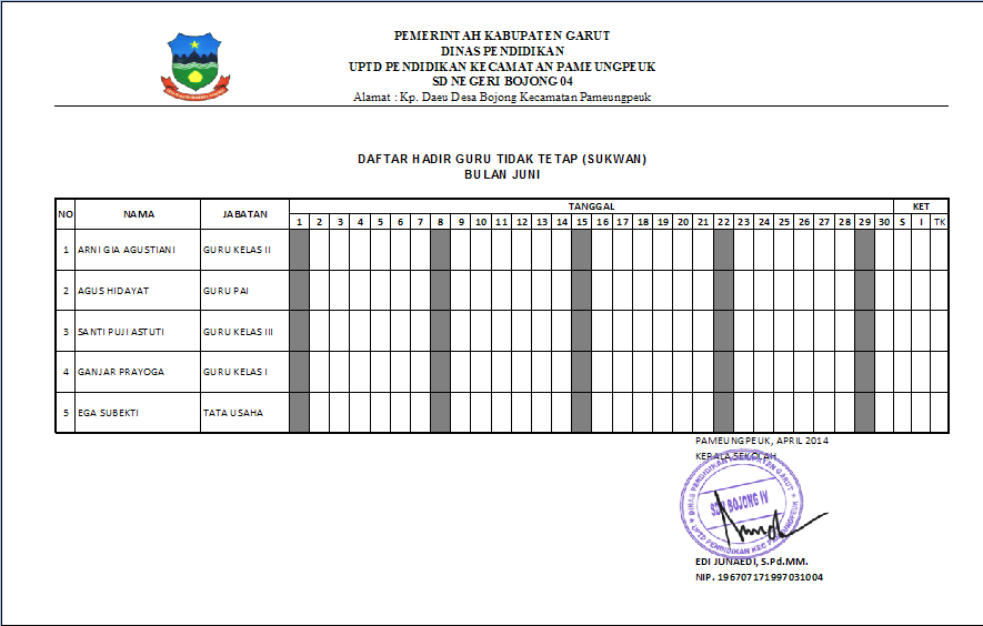 Detail Gambar Caver Daftar Hadir Guru Nomer 3