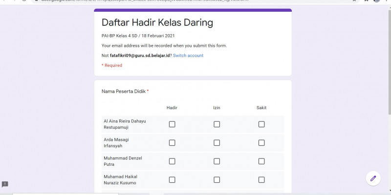 Detail Gambar Caver Daftar Hadir Guru Nomer 42