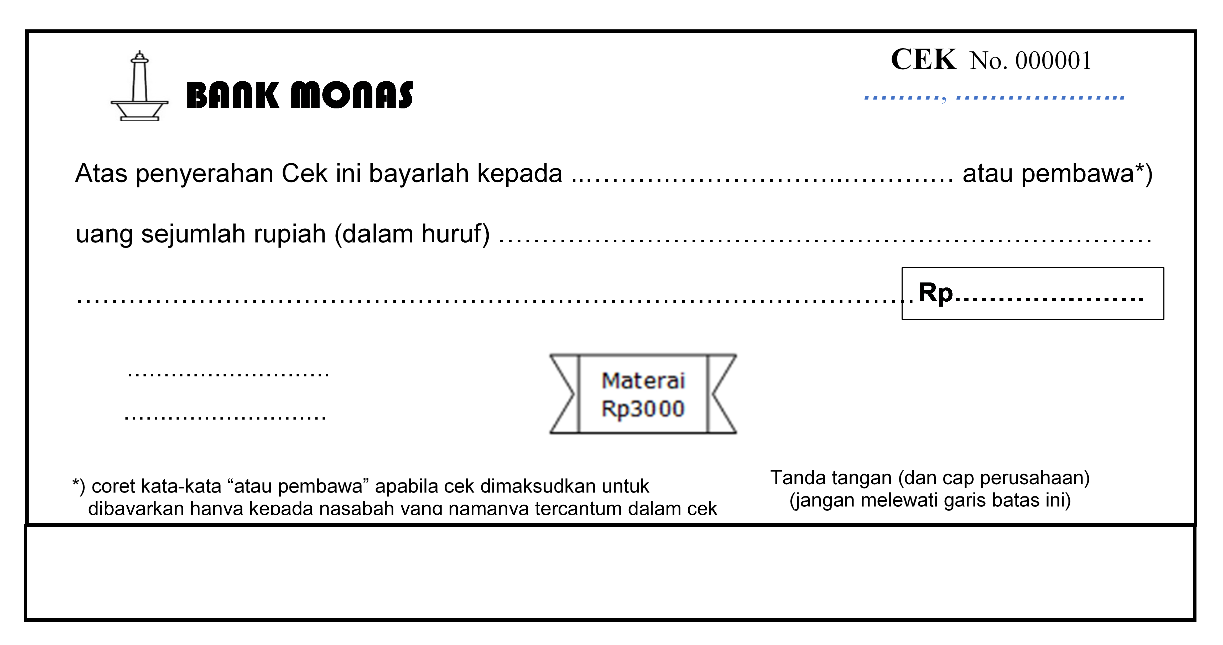 Detail Gambar Cek Bank Nomer 10