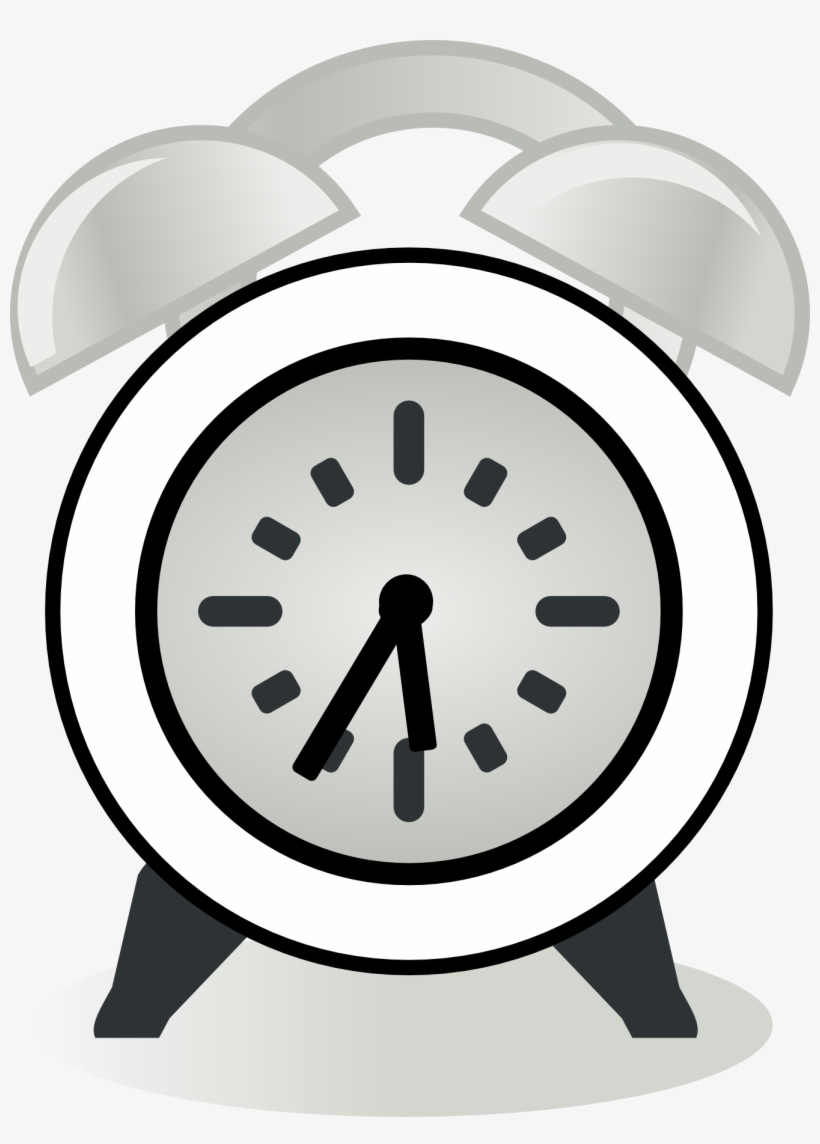 Detail Alarm Clock Clipart Black And White Nomer 15