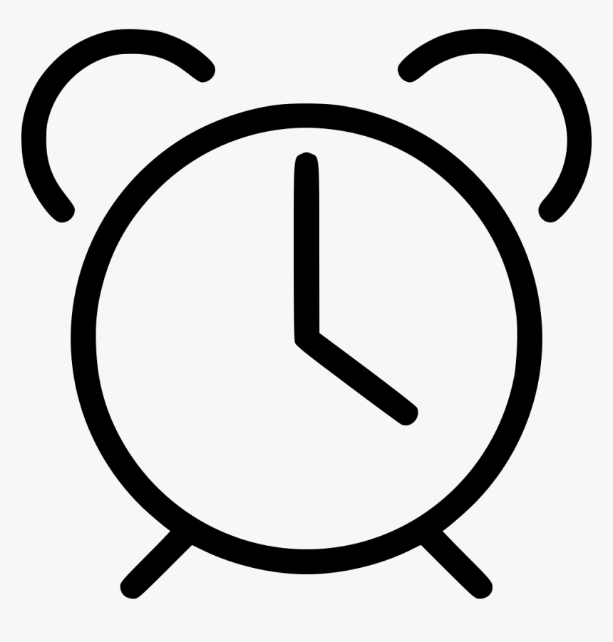 Detail Alarm Clock Clipart Black And White Nomer 2