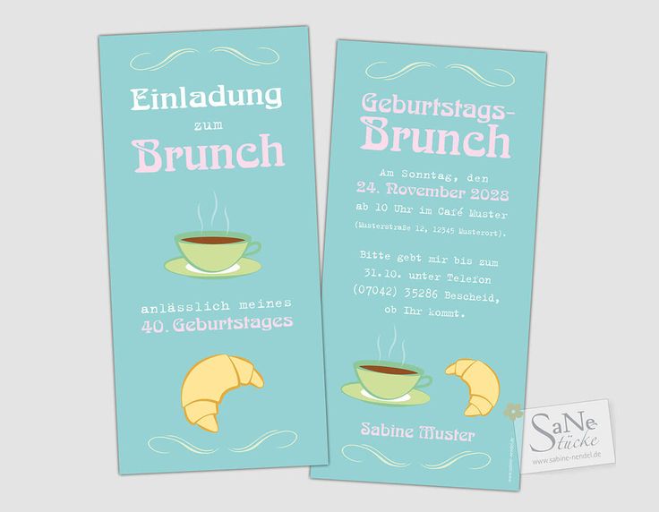 Detail Einladungstext Geburtstagsbrunch Nomer 3