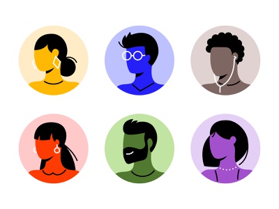 Detail Flat Design Avatar Nomer 10