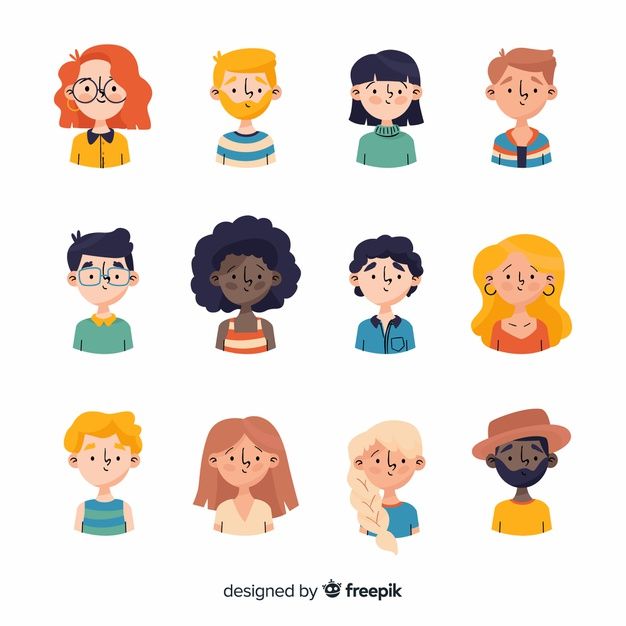 Detail Flat Design Avatar Nomer 20