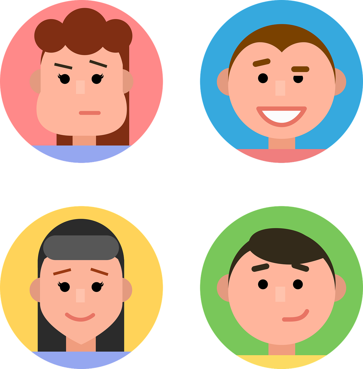 Detail Flat Design Avatar Nomer 3