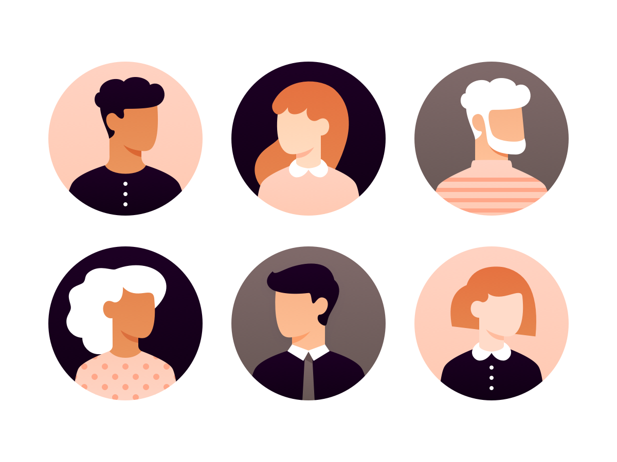 Detail Flat Design Avatar Nomer 4