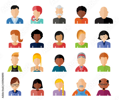 Detail Flat Design Avatar Nomer 5