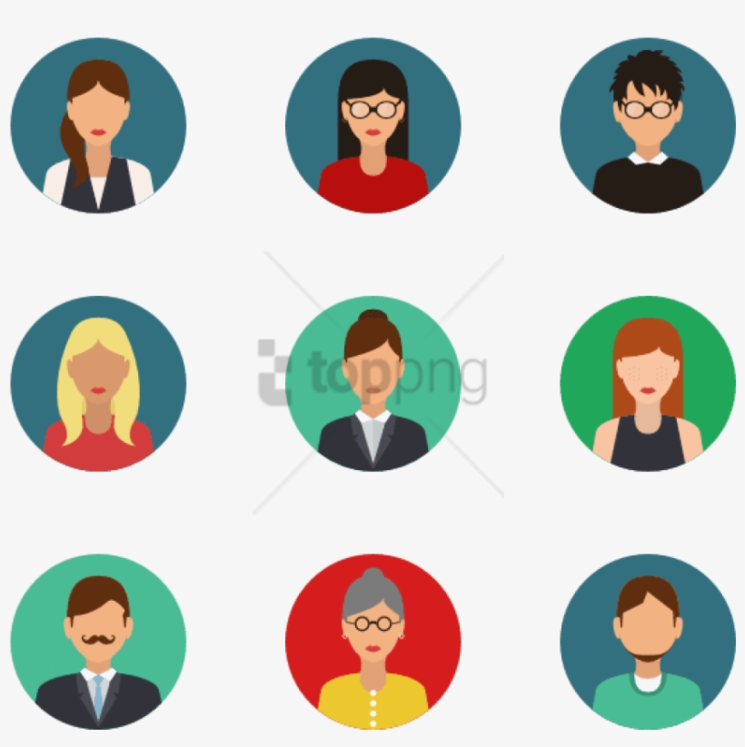 Detail Flat Design Avatar Nomer 8