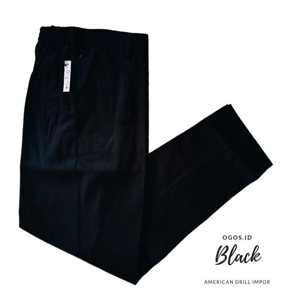 Detail Gambar Celana Baggy Pants Warna Hitam Nomer 9