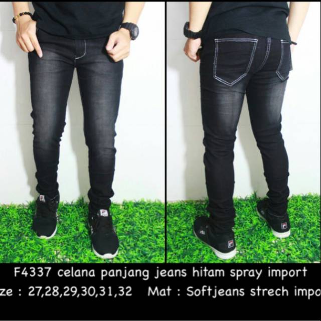 Detail Gambar Celana Jeans Hitam Nomer 43
