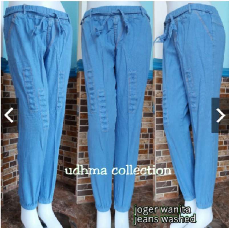 Detail Gambar Celana Jogger Jeans Wanita Nomer 12