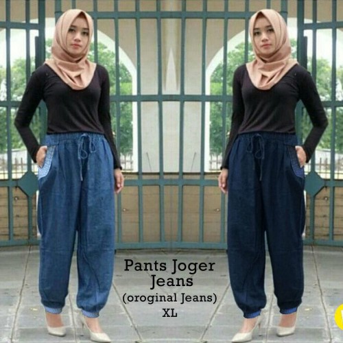 Detail Gambar Celana Jogger Jeans Wanita Nomer 19