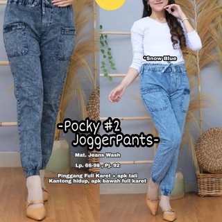 Detail Gambar Celana Jogger Jeans Wanita Nomer 52